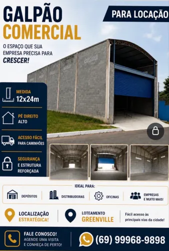 Excelente Galpão Comercial 312m2 - Locação