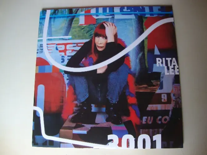 Lp Vinil Duplo - Rita Lee - 3001 (2LPs, 1 Azul e 1 Vermelho) - Novo, 180g.