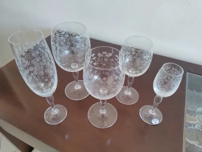 *OFF* 60 taças de cristal tcheco