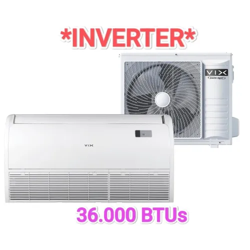 Ar Split Piso Teto VIX Inverter 36.000 BTUs+ Novo + Nota + Garantia+ Cartão 12x
