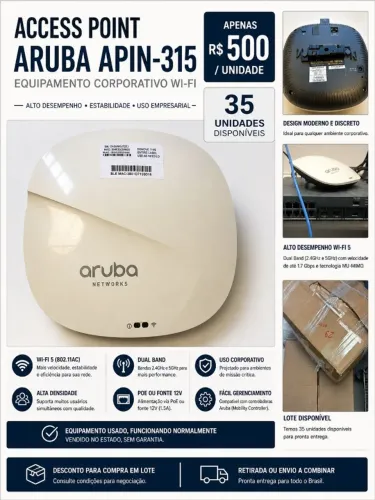 Access Point Aruba AP-315 (APIN-0315) | Lote disponível
