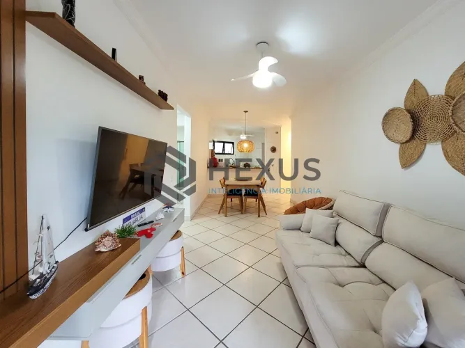 Apartamento mobiliado com varanda e lazer beira mar da Praia das Asturias, Guaruja