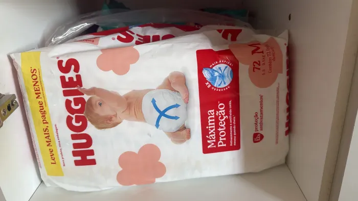 FRALDA HUGGIES MÁXIMA PROTEÇÃO M