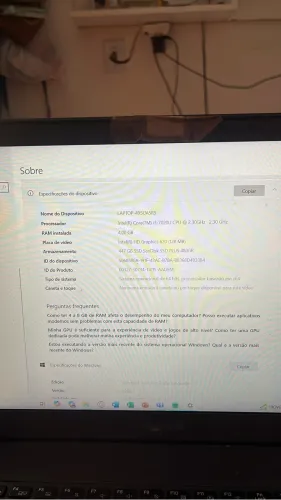 Notebook Samsung Essentials NP350XAA - i3 7ª geração - 4GB RAM - SSD 480GB