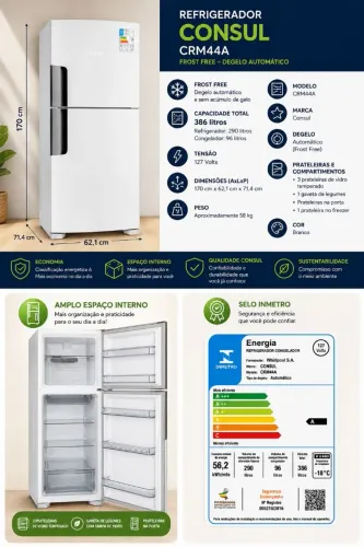 Refrigerador novo!