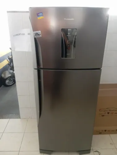 Geladeira Panasonic Frost Free Inverter Aço Escovado