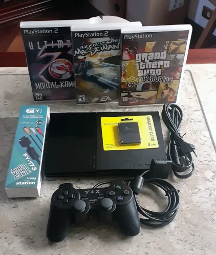 ps2 revisado e limpo com leitor (leia a descriçao)