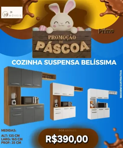 COZINHA SUSPENSA BELÍSSIMA