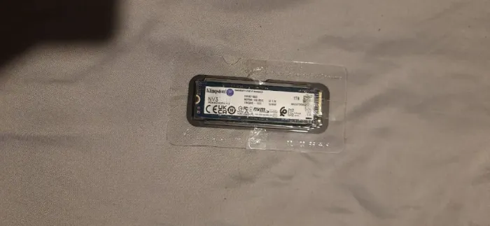 Ssd Kingston 1tb M2 Nvme3 Pcie Gen 4.0 Leitura 6000mb/s Gravação 4000mb/s (NUNCA USADO)