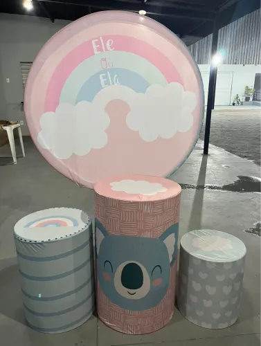 Kit capas painel - Chá Revelação