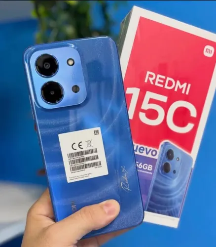 Telefone no Carnaval -Novo REDMI 15C - 256 - Azul + Garantia