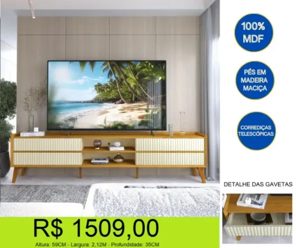 Rack 100% MDF  retire hoje mesmo o seu