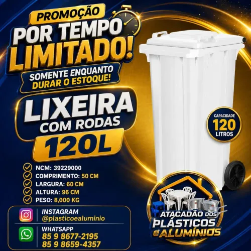 Lixeira com rodas