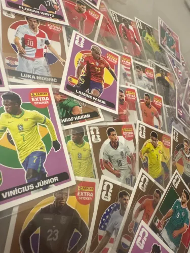 Figurinhas Extra Legend - Ouro/Prata/Bronze/Lilas - Copa do Mundo 2026