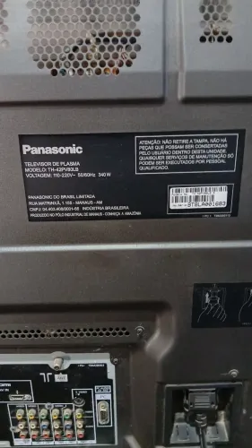 TELEVISÃO DE PLASMA 42 POLEGADAS PANASONIC PARA RETIRADA DE PEÇAS OU CONSERTO E VENDA.