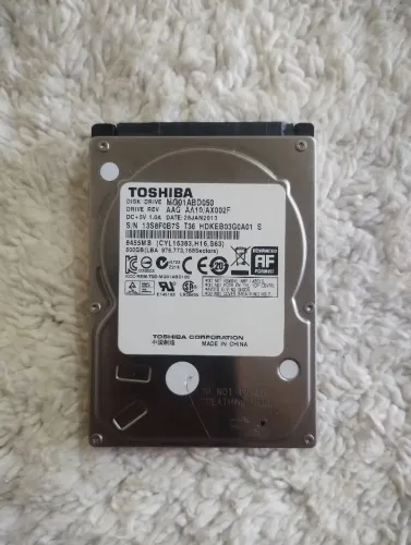 HD Toshiba 500GB - Compatível com Notebook, PS3, PS4, Xbox, All in One