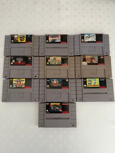 Lote Jogos Originais Super Nintendo