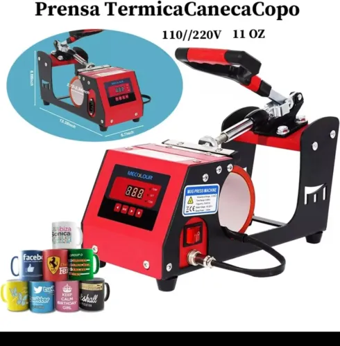 Prensa térmica sublimação caneca
