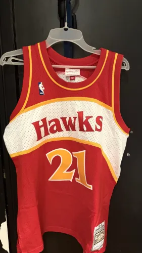 Camisa Atlanta Hawks Mitchell & Ness Dominique Wilkins Oficial
