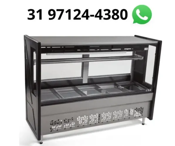 Balcão de Açougue 1,75M Preto Polar
