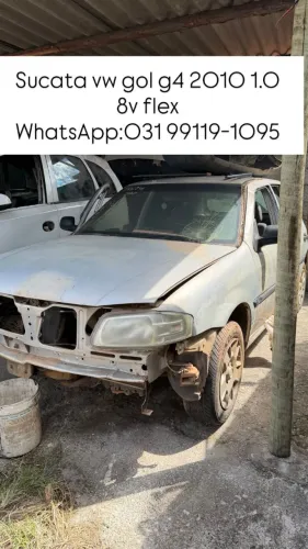 Sucata retirada de peças vw gol g4 1.0 8v flex power ea111 2008