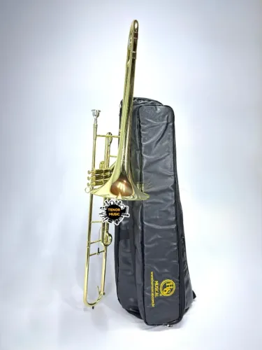 Trombone HS MUSICAL TBV c/ Gatilho e Contrapeso - NOVO