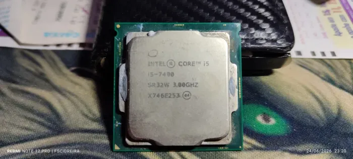 Processador I5 7400 funcionando perfeitamente, SEM COOLER