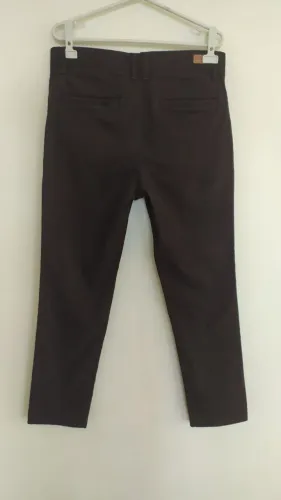 Calça social preta masculina slim Tam 40 marfino