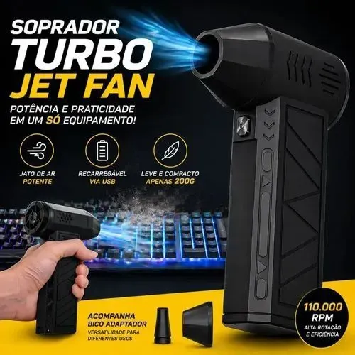 Soprador De Ar Portátil Recarregável (Original e Lacrado)