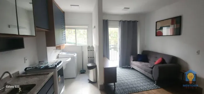 Apartamento com 1 dormitório para alugar, 38 m² mobiliado, por R$ 3.820/mês - Granja Viana