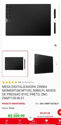 Mesa Digitalizadora Zinnia Momentum MT100, 5080LPI