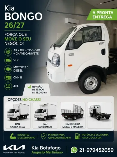 KIA BONGO 0KM 26/27 3 LUG. 4x4 COMPLETO