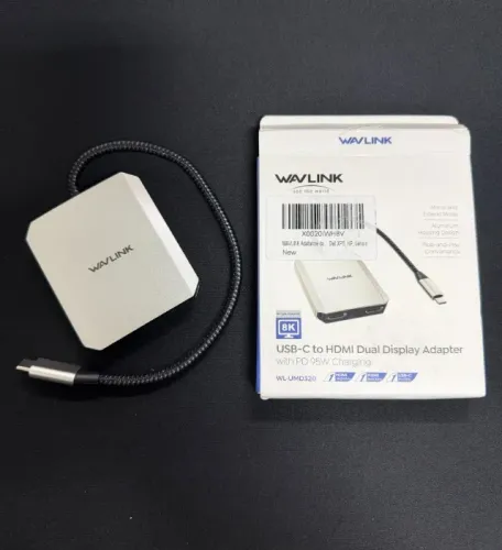 Conversor Usb C Wavlink Para Duplo HDMI 4k/60hz Pd 95w