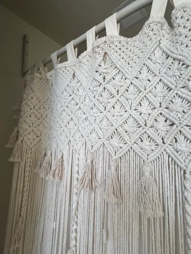 Cortina macramé 