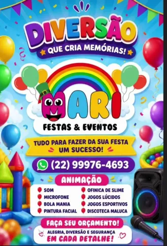 Animação de festas e eventos infantis