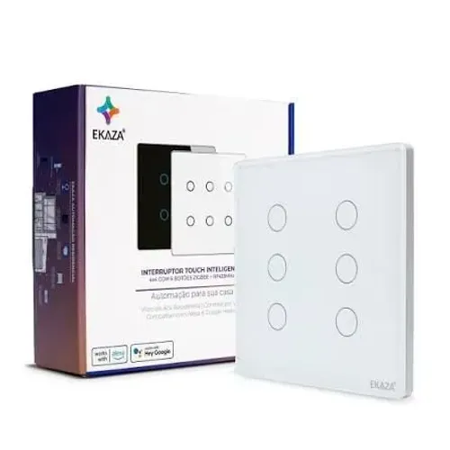 Interruptor 6 teclas Wi-Fi zigbee alexa Ekaza
