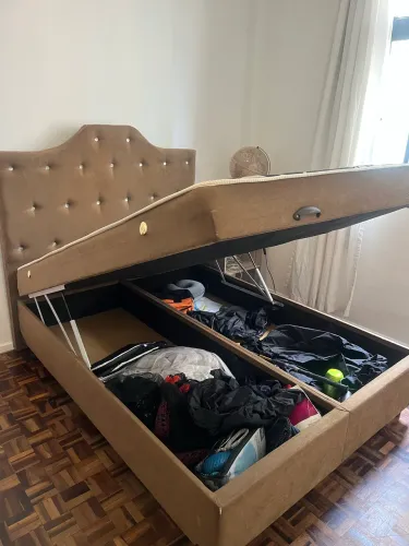 Cama box baú casal