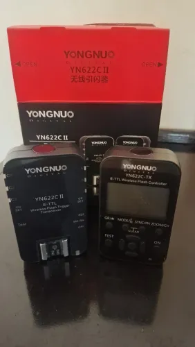 Kit Rádio Flash Yongnuo YN622C II + YN622C-TX para Canon