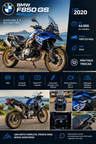 ? BMW F850 GS Rally 2020 - Azul