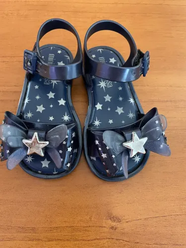 Sandalia Melissa Azul Marinho Nova - tamanho 20/21