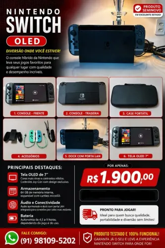 Nintendo Switch Oled 64 GB.