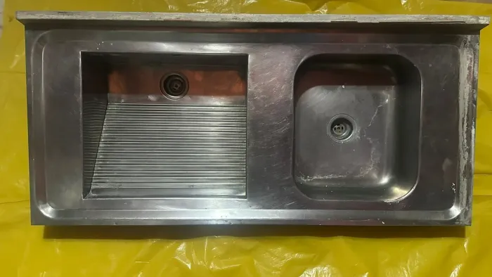 Tanque duplo pia dupla inox grande retangular inoxidável alta qualidade 