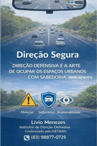 Aula de direção pra iniciantes e Direção Defensiva pra Habilitados 