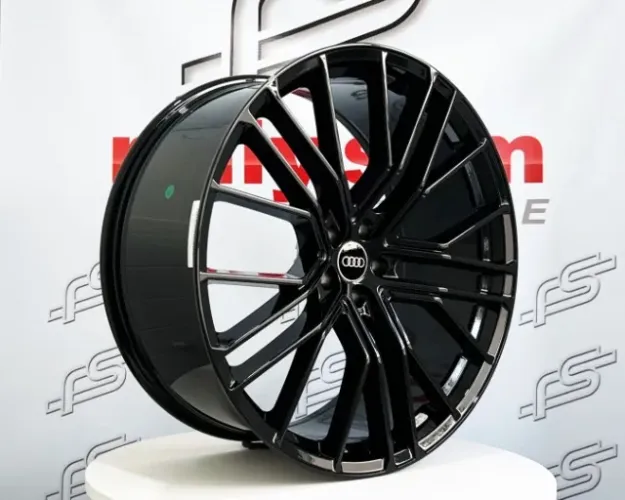 Jogo de Roda Audi Q-8 Preto Brilhante 5x112 - 23x10 Offset 25