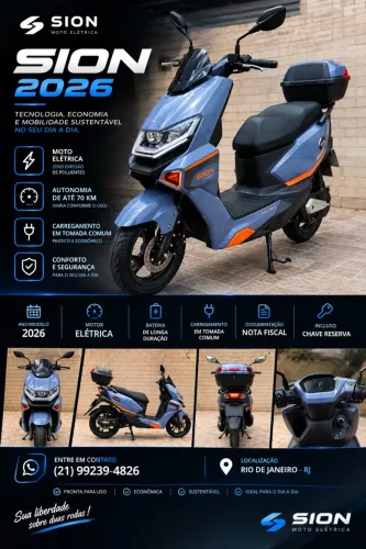 Moto elétrica Veloster Sion 10.000W