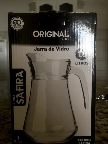 Jarra De Vidro Suco Água 1,6 Litro 1 Unidade Vidro