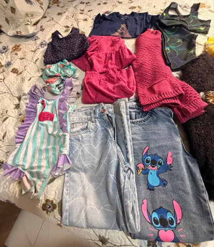 Lote de roupas de menina 8 a 10 anos - 13 peças