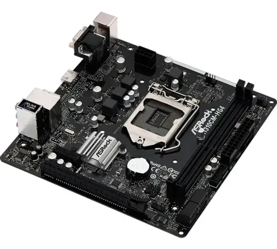 Kit Placa mãe ASRock H310CM-HG4 LGA 1151 + Intel Core i3 9100f 3.6GHz + Cooler