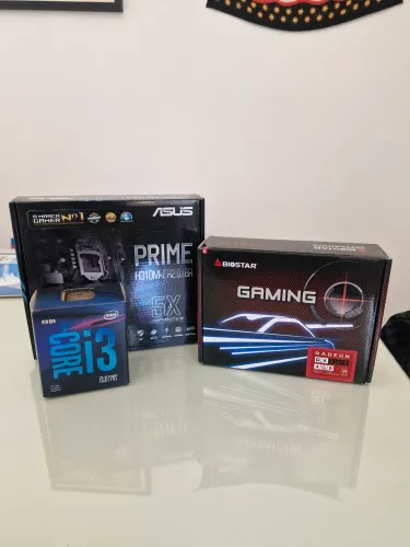 Kit Upgrade Intel i3-9100F + ASUS H310M-E + RX 560 4GB | Tudo Funcionando