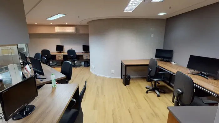 Sala mobiliada, salas para 02 ou até 12 pessoas